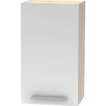 Obývací stěna Horní skříňka, bílá / dub sonoma, NOVA PLUS NOPL-005-OH