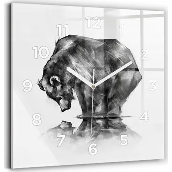 Hodiny Nástěnné hodiny Wallfluent černé 30 cm