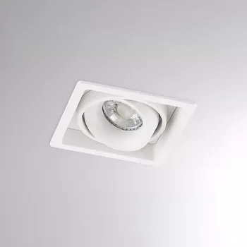 Bodové svítidlo Molto Luce Směrovatelná vestavná bodovka Qana Square Barva: Bílá 222-00017