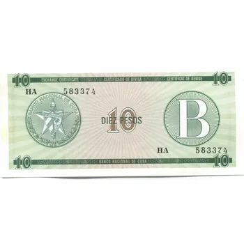 KUBA. Série B. 10 pesos (1985). Pi. FX 8.