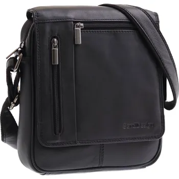 Pánská kožená taška přes rameno Sendi Design N-702 černá