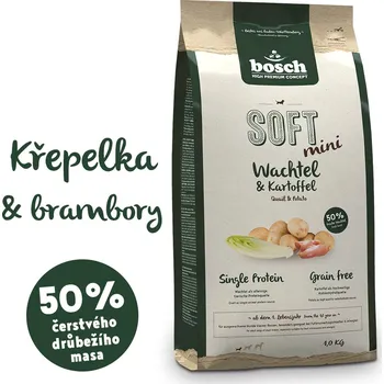 Krmivo pro psa Bosch HPC SOFT Mini Quail & Potato 1 kg