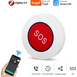 Bezdrátové SOS tlačítko pro seniory alarm Zigbee Tuya
