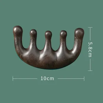 hřeben Dřevěný masážní hřeben na vlasy | hřeben, kartáč - A9