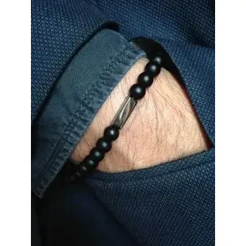 Náramek Pánský letní korálkový náramek z jaspisu | náramek z minerálů, náramek na ruku - Z1