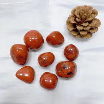 Přírodní kámen Přírodní leštěný kámen pro energii a dekoraci | krystal dekorace | přírodní minerály - Červený jaspis , 50 gramů