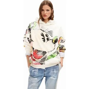 Pánská móda Mikina Desigual Mickey Cubist Lacr crudo velikost S