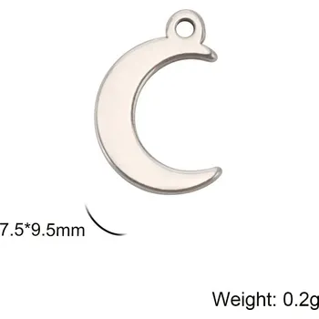 Přívěsek Přívěsek na krk | šperk 5 ks - Měsíční ocel