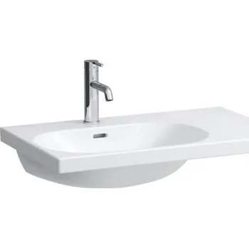 Umyvadlo Laufen Lua umyvadlo 75x46 cm, odkládací plocha vpravo, otvor pro baterii, s přepadem, LCC, bílá