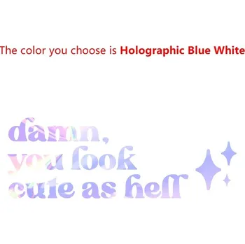 Zrcadlo Nalepka s motivem „vypadáš skvěle“ na zrcadlo | samolepka na zrcadlo, dekorace do salonu - QT15151 Reflexní , Šířka 26 cm