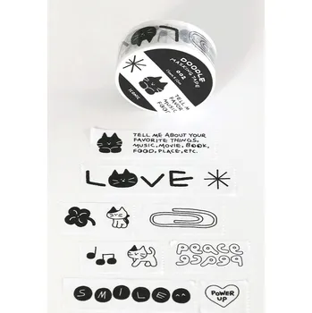 Lepicí páska Iconic washi páska no. 002, LOVE