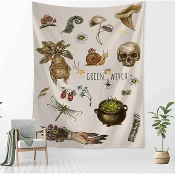 Vintage tapiserie s mystickým motivem | záhadná výzdoba | boho dekorace - gt972-17 , 200 x 150 cm