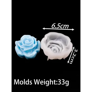 Forma na pečení Silikonová forma s 3D motivem květin | silikonová forma | forma na mýdlo, svíčky i pečení - 09