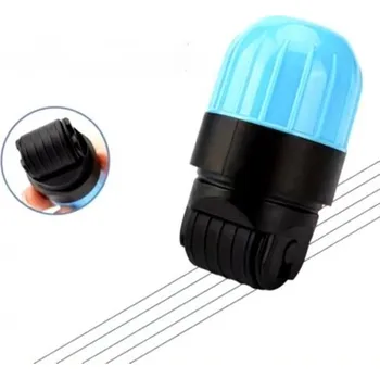 Otočné razítko na psaní notové osnovy - černá a modrá barva