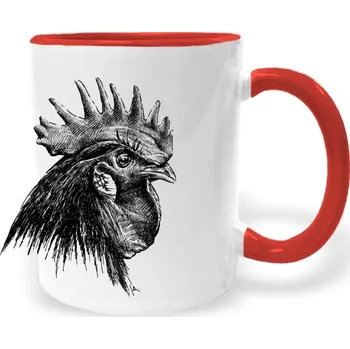 Hrnek - Kohout 2 Barva: Červená