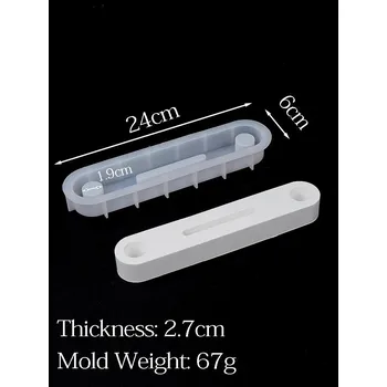 Svícen Forma na anděla svícen | forma na svícen, svícen odlévání - obdélník 2 otvory