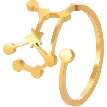 Prsten Dámský otevřený prsten znamení zvěrokruhu | prstýnek, šperk - Panna Zlatá