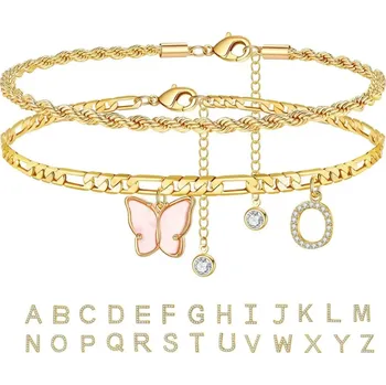 Náramek Dámský letní náramek s písmenkem | dámské šperky, náramek s iniciálem - Ó