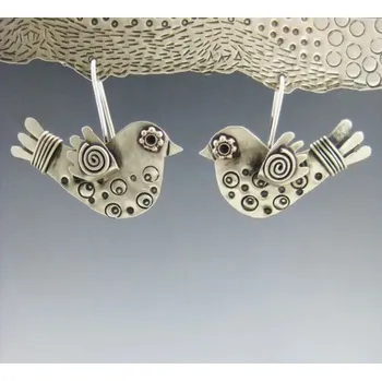 Náušnice Vintage visací náušnice s geometrickým vzorem | elegantní šperk 2 ks