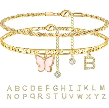 Náramek Dámský letní náramek s písmenkem | dámské šperky, náramek s iniciálem - B