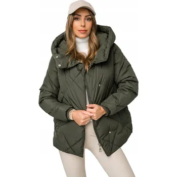 ZIMNÍ BUNDA PROŠÍVANÁ S KAPUCÍ DÁMSKÁ KHAKI 5M3175 DENLEY_S