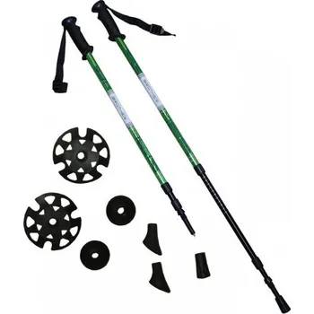 Trekingová hůl Kubisport s.r.o. Hole trekové Acra zelené s příslušenstvím