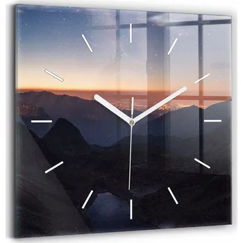 Hodiny Nástěnné hodiny Wallfluent černé 30 cm