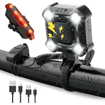 Zvonek na kolo GOTEL L8A LED SVĚTELNÝ ZVONEK NA KOLO