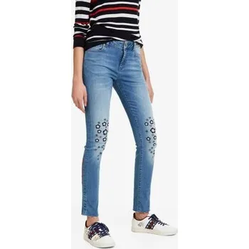 Dámské ponožky Jeansy Desigual Laurence denim medium light velikost 26