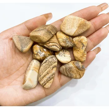 Přírodní kámen Přírodní leštěný kámen pro energii a dekoraci | krystal dekorace | přírodní minerály - Obrazový kámen , 100 gramů