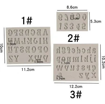 Forma na pečení Silikonová forma na dort a čokoládu | cukrářské potřeby, silikonové formy, číslice a písmena - 3KS bílá