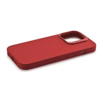 Pouzdro na mobilní telefon Ochranný silikonový kryt Cellularline Sensation Plus pro Apple iPhone 15, červený