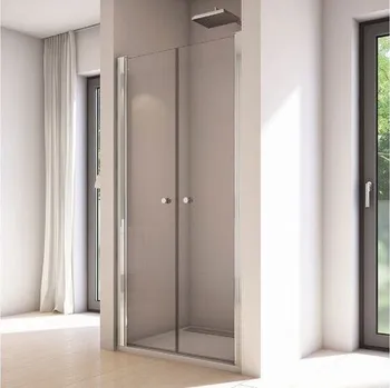 Sprchové dveře RONAL Solino dvoukřídlé sprchové dveře šířka 97,6 x 200 cm, aluchrom, čiré sklo - rozbaleno