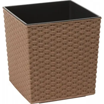 Obal na květináč Nohel Garden Obal na květník JUKA RATTAN ECO plastový 30x30x31cm
