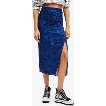 Dámská sukně Sukně Desigual Lida azul mineral velikost M