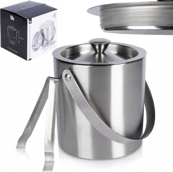 Termoska Kbelík na led ocelový termo nádoba termoska na kostky + kleště