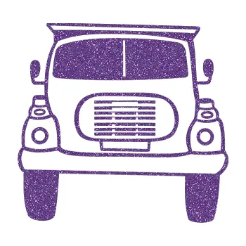 Polep vozidla SAMOLEPKA Nákladní auto karikatura (87 - Ultra Metalic fialová) NA AUTO, NÁLEPKA, FÓLIE, POLEP, TUNING, VLASTNÍ TEXT, TISK, AUTOSAMOLEPKY.cz, POLEPY, OBRÁZEK, LOGO, SAMOLEPKY