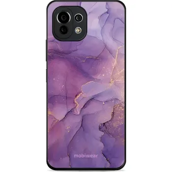 Pouzdro na mobilní telefon Lesklý kryt Mobiwear Glossy - Xiaomi 11 Lite 5G NE - G050G - Fialový mramor - VÝPRODEJ (Prémiové lesklé pouzdro, obal, kryt Mobiwear Glossy na mobil Xiaomi 11 Lite 5G NE - G050G - Fialový mramor, materiál Plast + TPU silikon - krytí po všech stranách,)