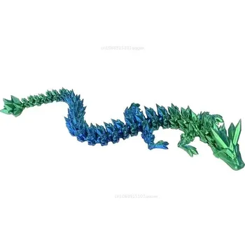 Hra na zahradu Svítící drak s křídly 3d | luminiscenční drak, dekorace drak - Zelený , 22 cm