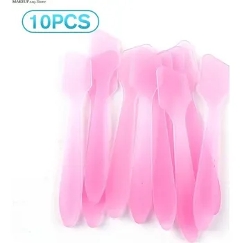 10 ks Kosmetická špachtle na masku a krém | aplikátor, beauty nástroj - Růžový