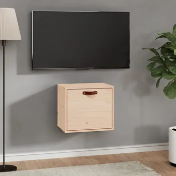 police Nástěnná skříňka bílá 40x30x35 cm masivní borové dřevo