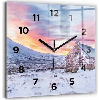 Hodiny Nástěnné hodiny Wallfluent bílé 30 cm