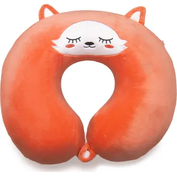 Cestovní polštářek KUFRYPLUS Cestovní polštářek s paměťovou pěnou TPMF26 Liška