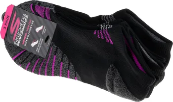 Dámské ponožky Skechers 3pk Womens Lowcut Socks S113864-BLK 36/40