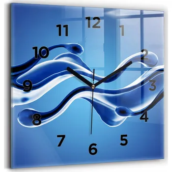 Hodiny Nástěnné hodiny Wallfluent modré 30 cm