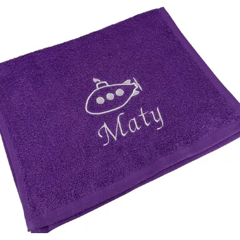 Ručník Ručník Ponorka s vlastním jménem nebo textem Barva: Černá, Velikost ručníku: 30x50cm
