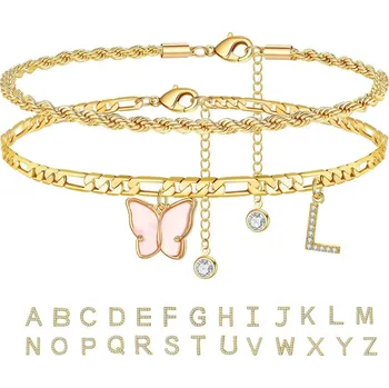 Náramek Dámský letní náramek s písmenkem | dámské šperky, náramek s iniciálem - L