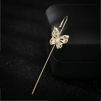 Náušnice Luxusní motýlí náušnice s háčkem | luxusní náušnice, moderní náušnice - A9045