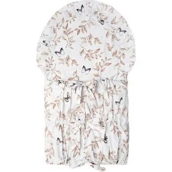 Zavinovačka ESITO Luxusní klasická zavinovačka obdélníková Motýlek - hnědá / 112 x 38 cm