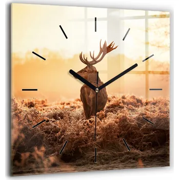 Hodiny Nástěnné hodiny Wallfluent, odstíny hnědé, 60 cm